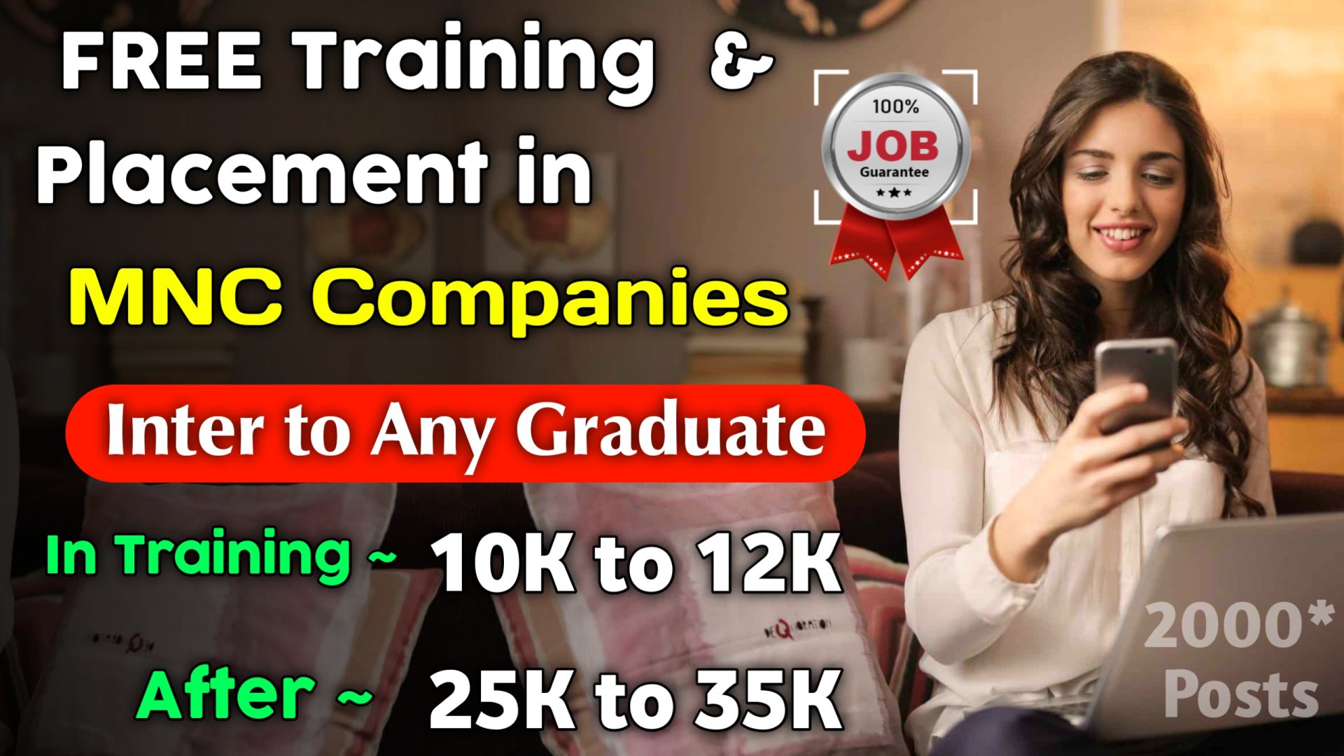 FREE TRAINING & 100% Placement Opportunity for 12th Pass Apply Onlime Now - Free Jobs Information