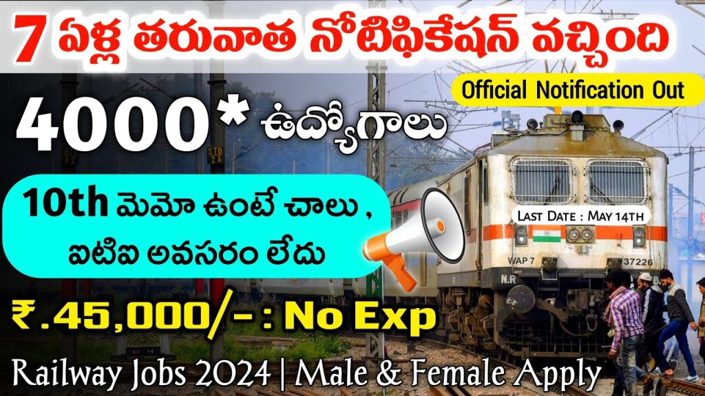 Railway Latest Recruitment 2024 Apply Online - Free Jobs Information